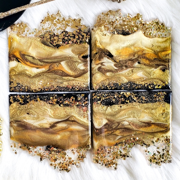 MADE TO ORDER, Resin Geode Coastets - Picture 5 of 10